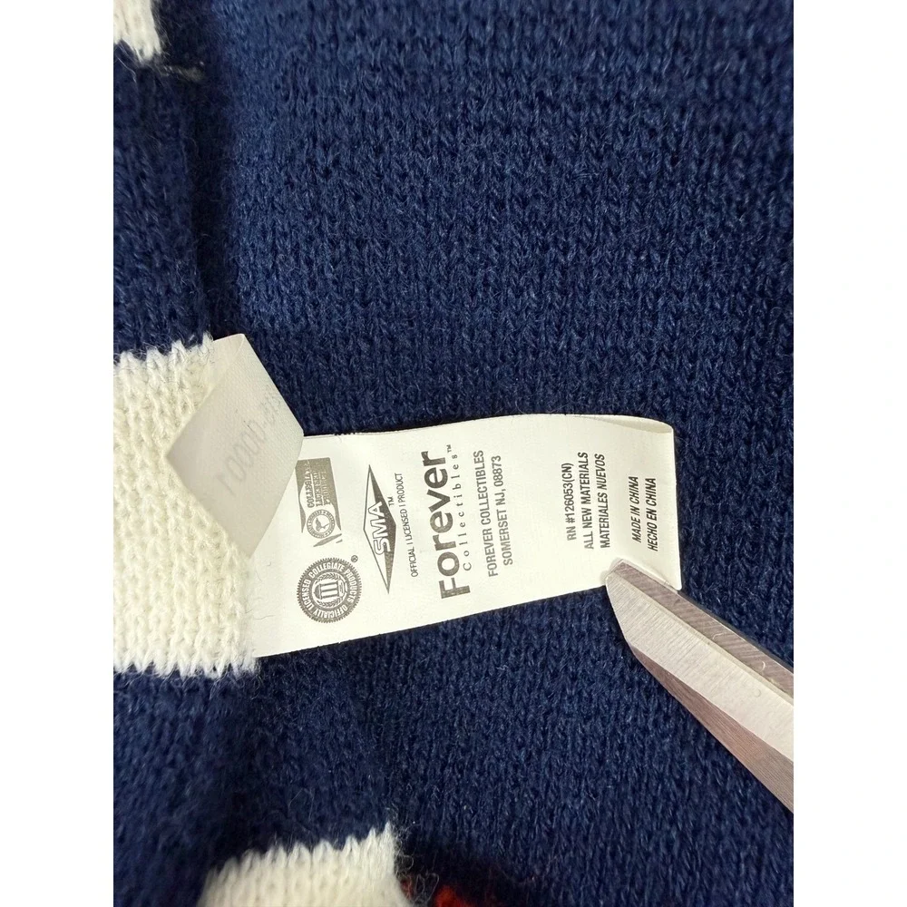 Forever Collectibles Scarf UTSA Roadrunners Navy Blue Orange‎ Striped